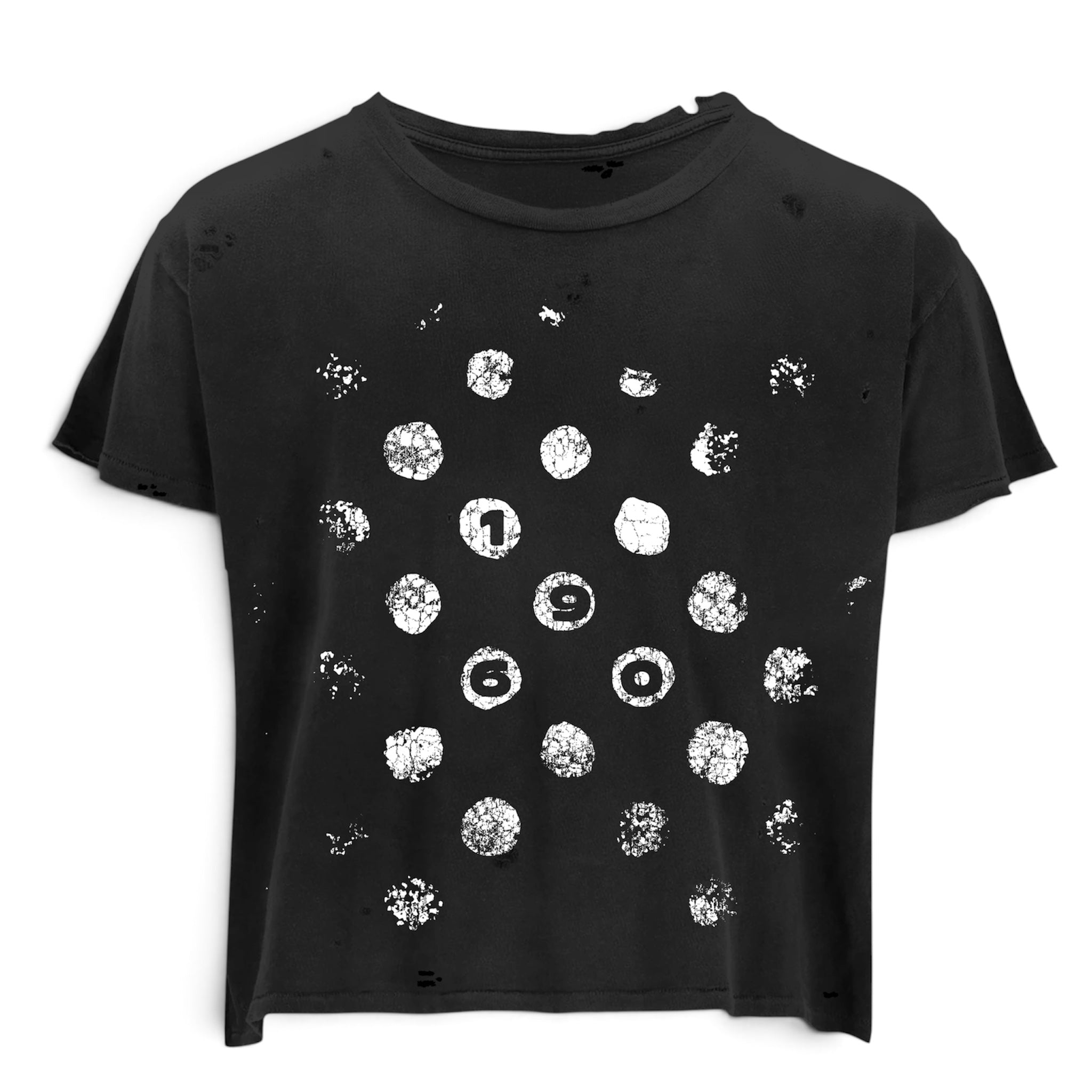 polka dot tee (black)