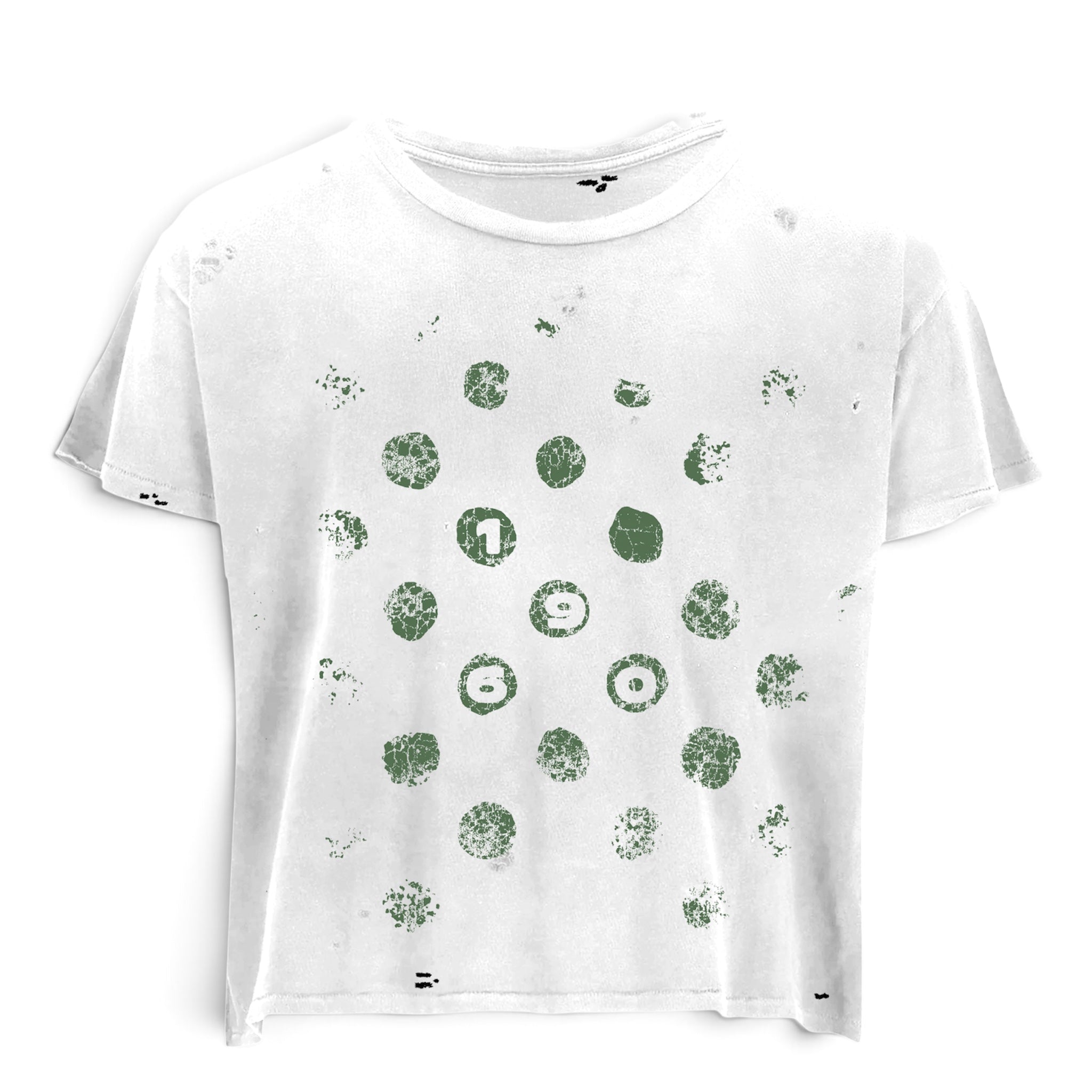 polka dot tee (green)